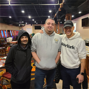 Aaron Schwartz and Shaun Weiss signing in 2020